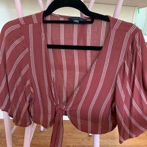Pink Crop Shirt